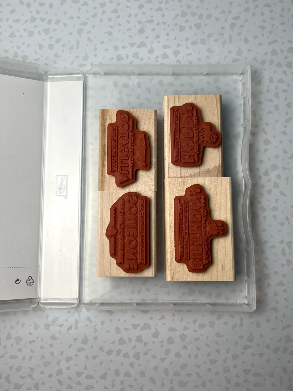 Stampin Up Rubber Stamps Lot of 5 (35 Pieces)